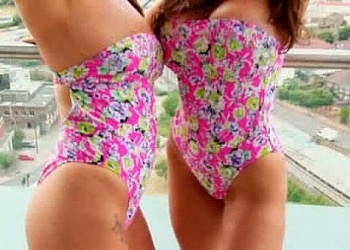 Tiffany & Kandi Balcony Naughtiness